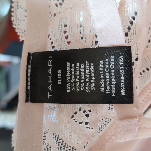 Tahari babydoll nightgown and g-string set, heavenly pink, XL, 38C, NWT - Picture 7 of 8